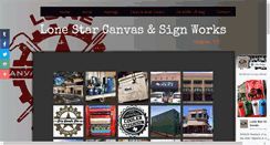 Desktop Screenshot of canvasandsignworks.com