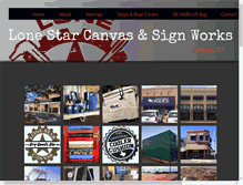 Tablet Screenshot of canvasandsignworks.com